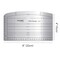 Kearing® Aluminium Hot Hem Gauge 4" x 8" for Sewing Pattern Alterations, Belts and Waistbands